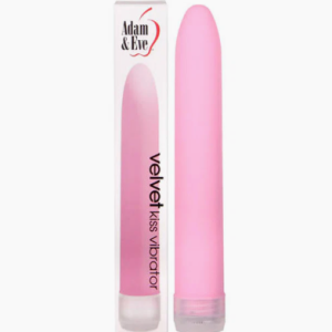 Adam & Eve Velvet Kiss Pink Vibrator 6 Inch