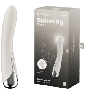 Satisfyer Spinning Vibe 1 - Beige 17.8 cm USB Rechargeable Rotating Vibrator