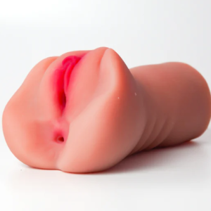 2-in-1 Realistic Vaginal & Anal Pocket Pussy – Silicone Male Masturbator