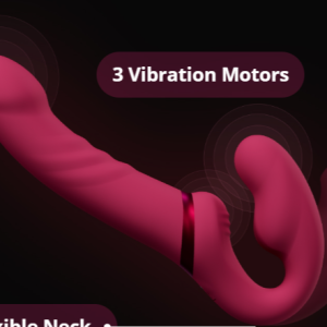 lapis strapless strap on double sided dildo