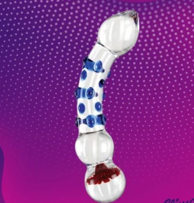 Flower Crystal Glass Dildo Sex Toy