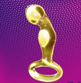 Jaguar Golden Glass Dildo