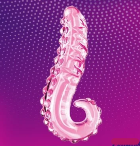 Kiss of Tongue Crystal Glass Dildo Anal Toy