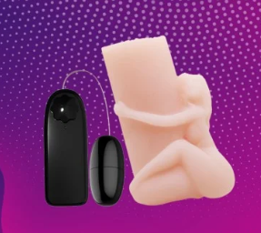 Remote Controlled Male Masturbator with Seductive Girl