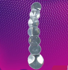 Ultra Beaded Crystal Glass dildo